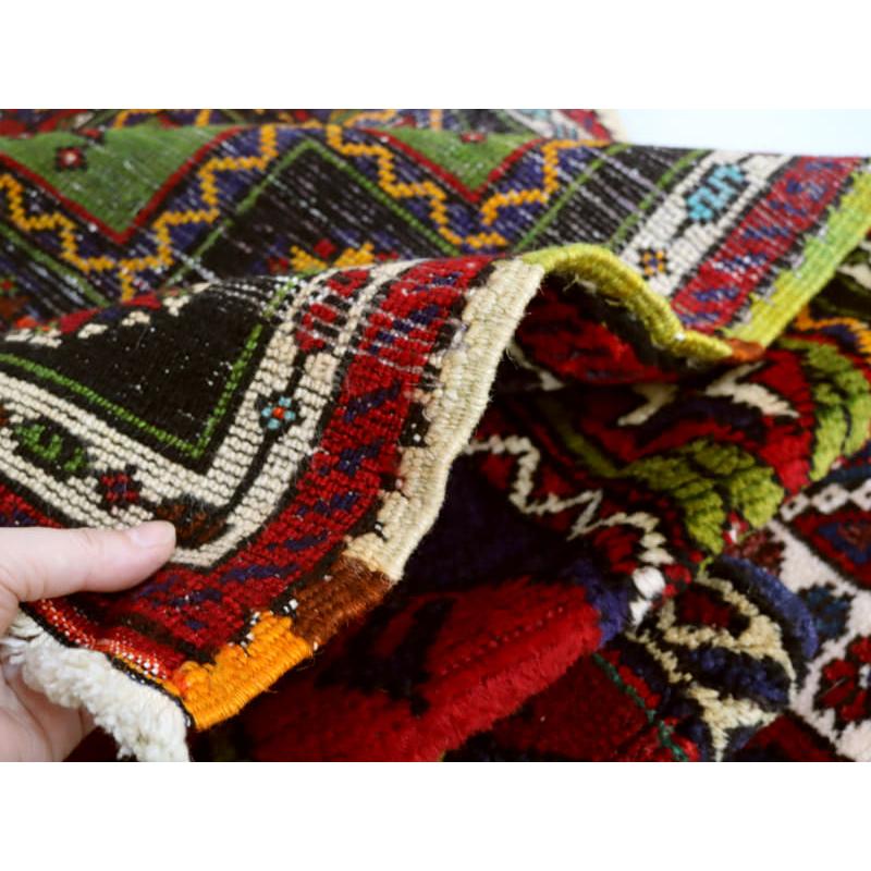 トライバルラグ 手織り絨毯 トルコ 111x85cm ウシュクラル　赤いミフラープ | ブランド登録なし | 09