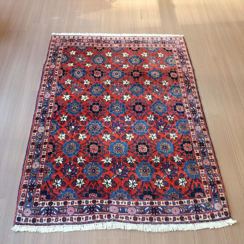 ペルシャ絨毯 ヴェラミン　手織りラグ  156x105cm  連なる花のラティス　Mina Khani | ブランド登録なし