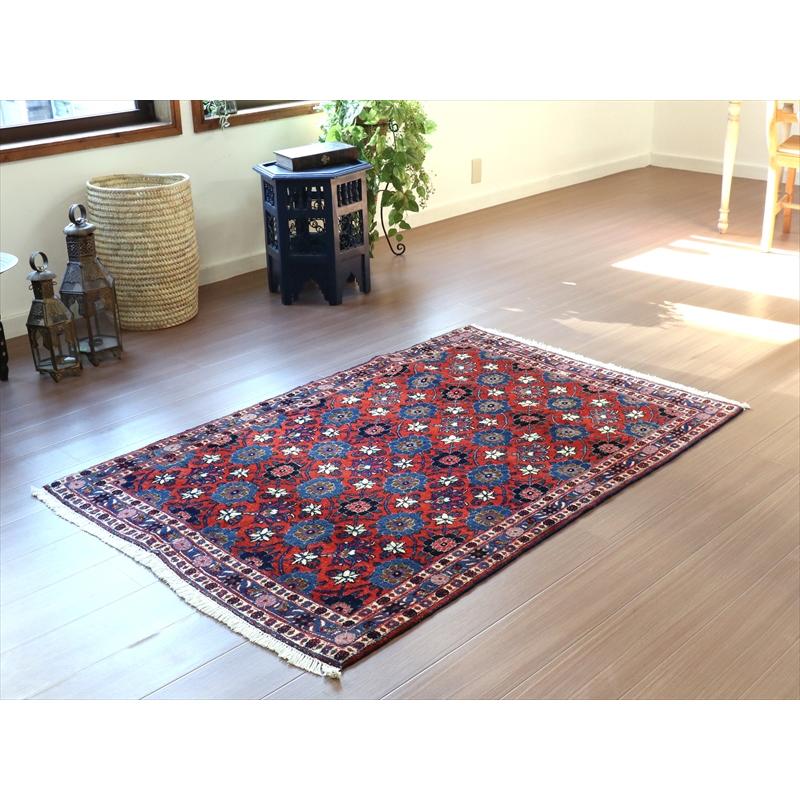 ペルシャ絨毯 ヴェラミン　手織りラグ  156x105cm  連なる花のラティス　Mina Khani | ブランド登録なし | 01