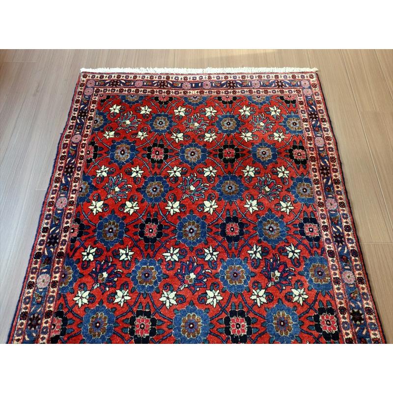 ペルシャ絨毯 ヴェラミン　手織りラグ  156x105cm  連なる花のラティス　Mina Khani | ブランド登録なし | 03