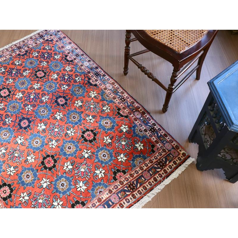 ペルシャ絨毯 ヴェラミン　手織りラグ  156x105cm  連なる花のラティス　Mina Khani | ブランド登録なし | 06