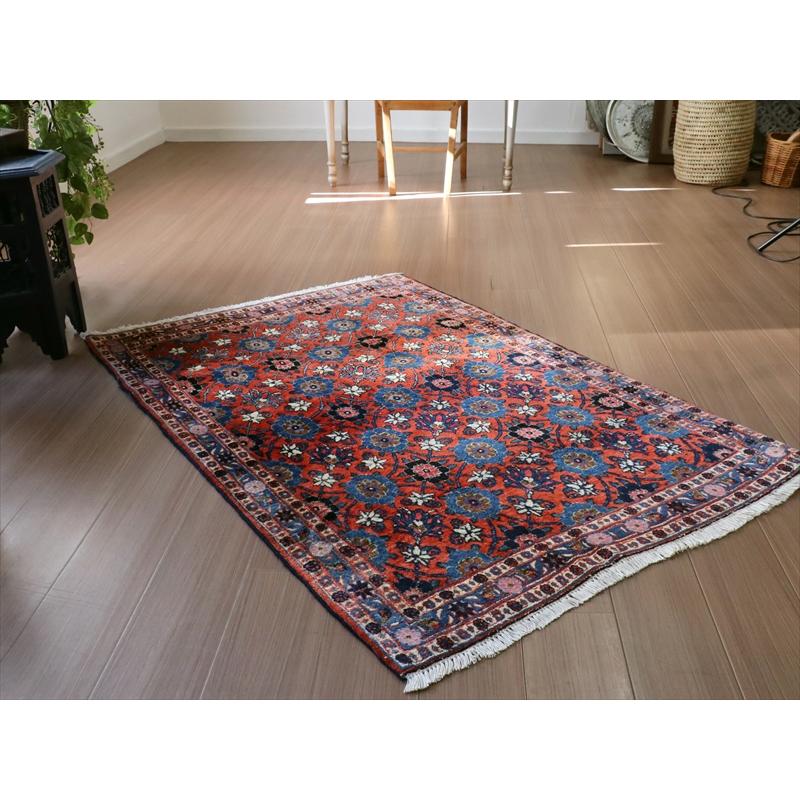 ペルシャ絨毯 ヴェラミン　手織りラグ  156x105cm  連なる花のラティス　Mina Khani | ブランド登録なし | 09