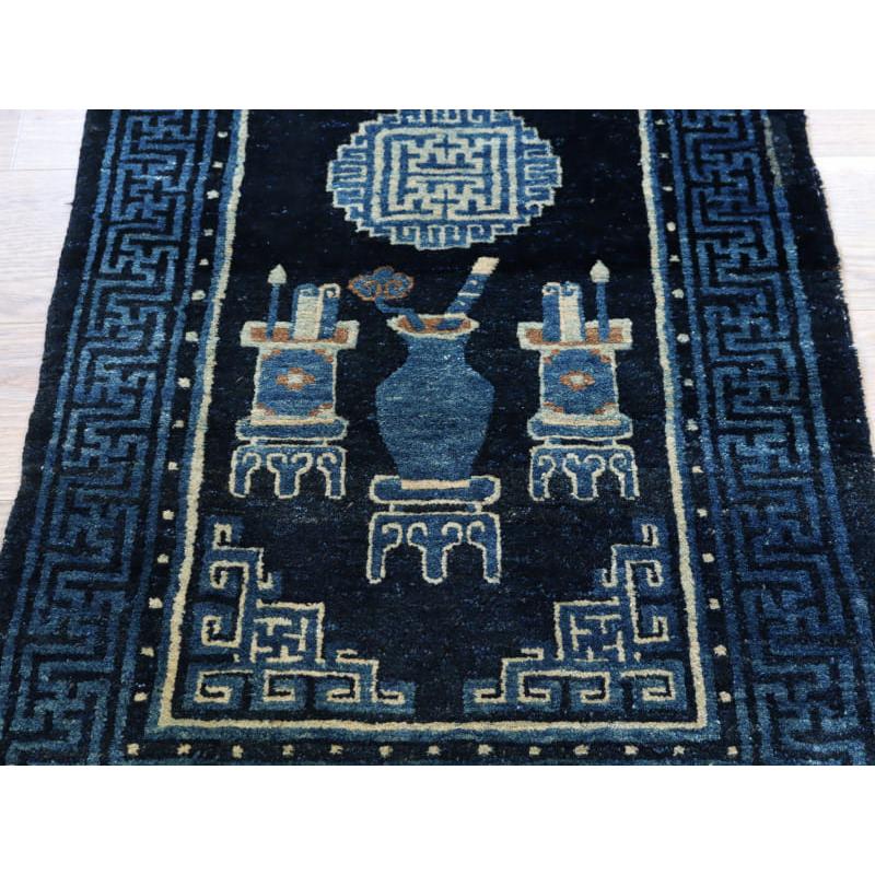 アンティークラグ 清王朝時代の中国絨毯 134x68cm 書道道具 | ブランド登録なし | 02