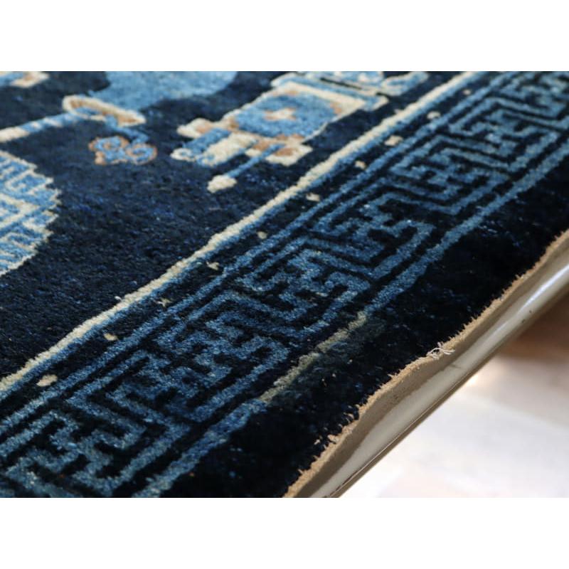 アンティークラグ 清王朝時代の中国絨毯 134x68cm 書道道具 | ブランド登録なし | 05