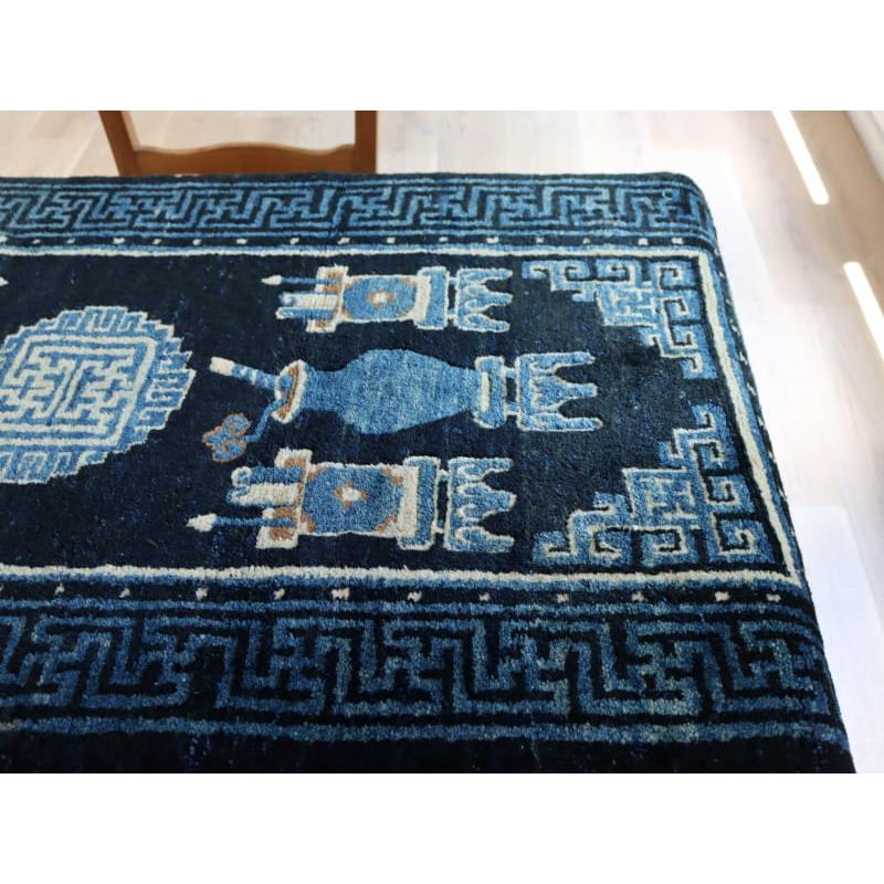 アンティークラグ 清王朝時代の中国絨毯 134x68cm 書道道具 | ブランド登録なし | 08