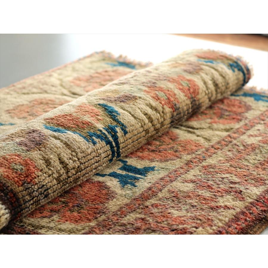 手織り絨毯 小さなサイズ 47x74cm コンヤ バラのデザイン |  | 06