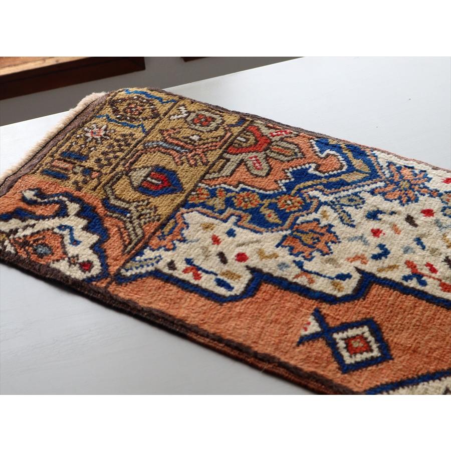 デザインサンプル 手織り絨毯 73x34cm 小さなサイズ コンヤ |  | 02