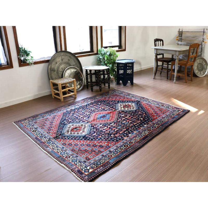 トライバルラグ 部族絨毯 イラン南部ヤラメ Yalameh 192x147cm