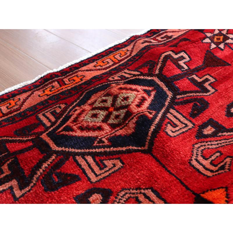 手織りラグ ロリ族 240x165cm 角のあるメダリオン レッド | ブランド登録なし | 11