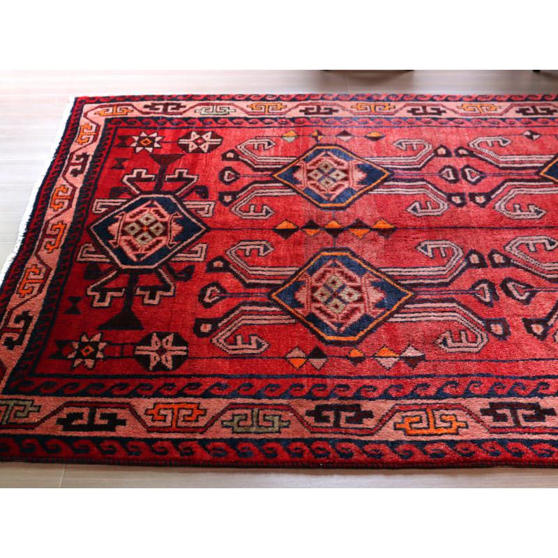 手織りラグ ロリ族 240x165cm 角のあるメダリオン レッド | ブランド登録なし | 03