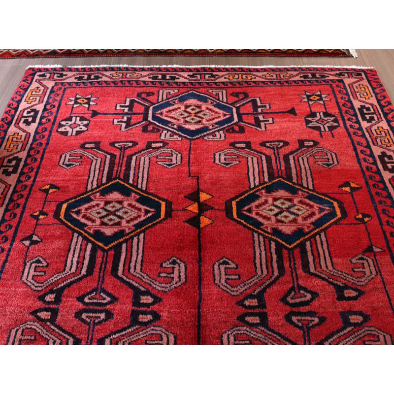 手織りラグ ロリ族 240x165cm 角のあるメダリオン レッド | ブランド登録なし | 04