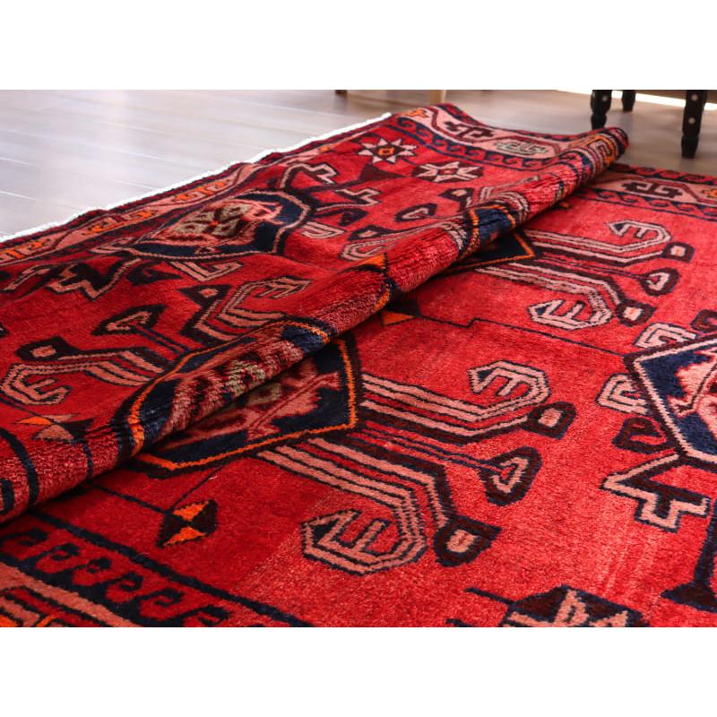 手織りラグ ロリ族 240x165cm 角のあるメダリオン レッド | ブランド登録なし | 09