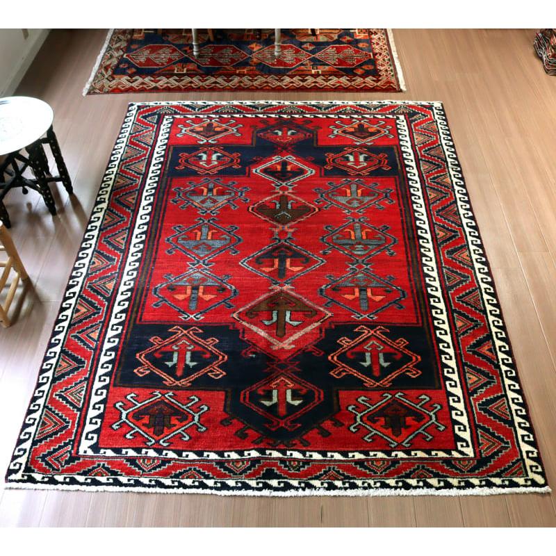 トライバルラグ ロリ族 238x180cm レッド ネイビー | ブランド登録なし