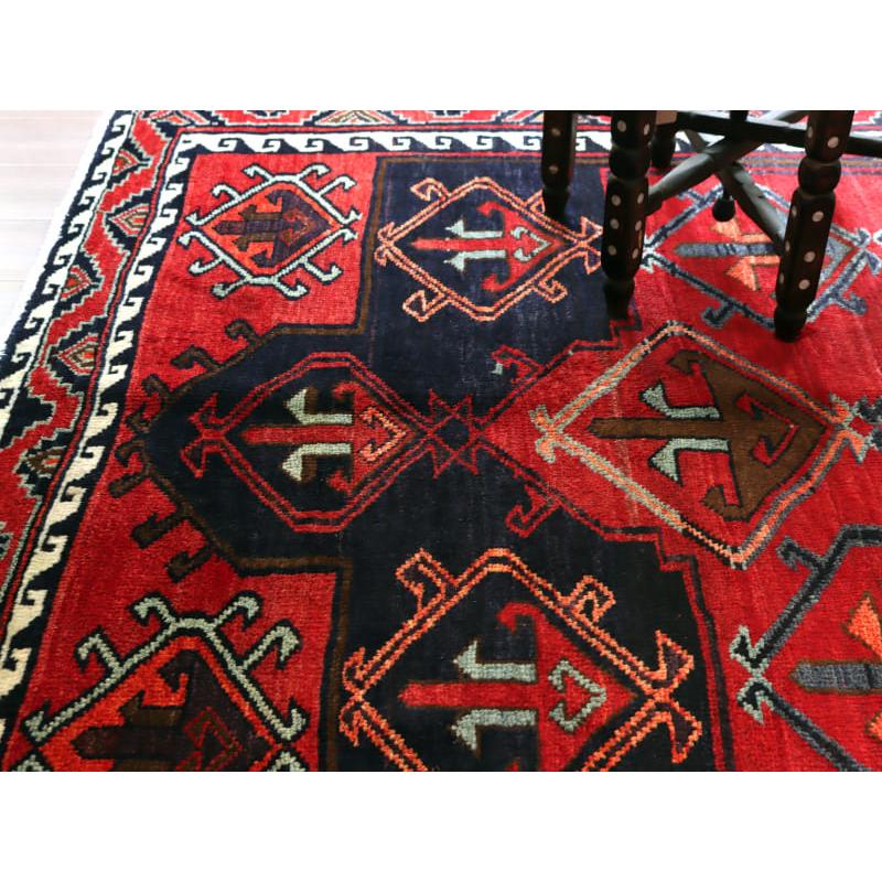 トライバルラグ ロリ族 238x180cm レッド ネイビー | ブランド登録なし | 05