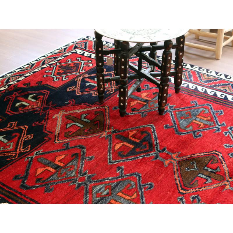 トライバルラグ ロリ族 238x180cm レッド ネイビー | ブランド登録なし | 06