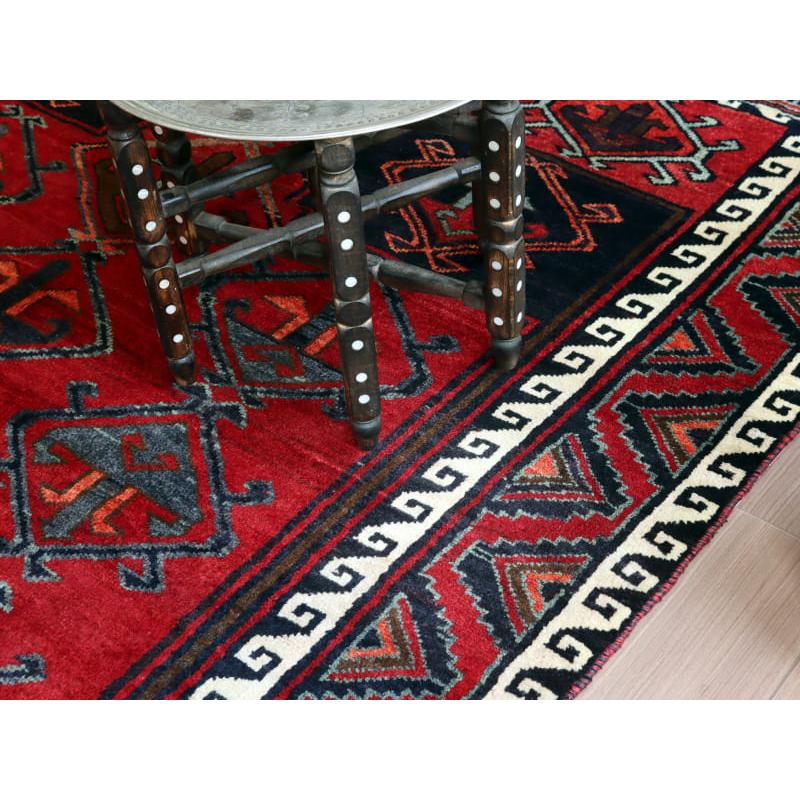 トライバルラグ ロリ族 238x180cm レッド ネイビー | ブランド登録なし | 07