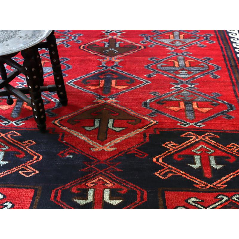 トライバルラグ ロリ族 238x180cm レッド ネイビー | ブランド登録なし | 08