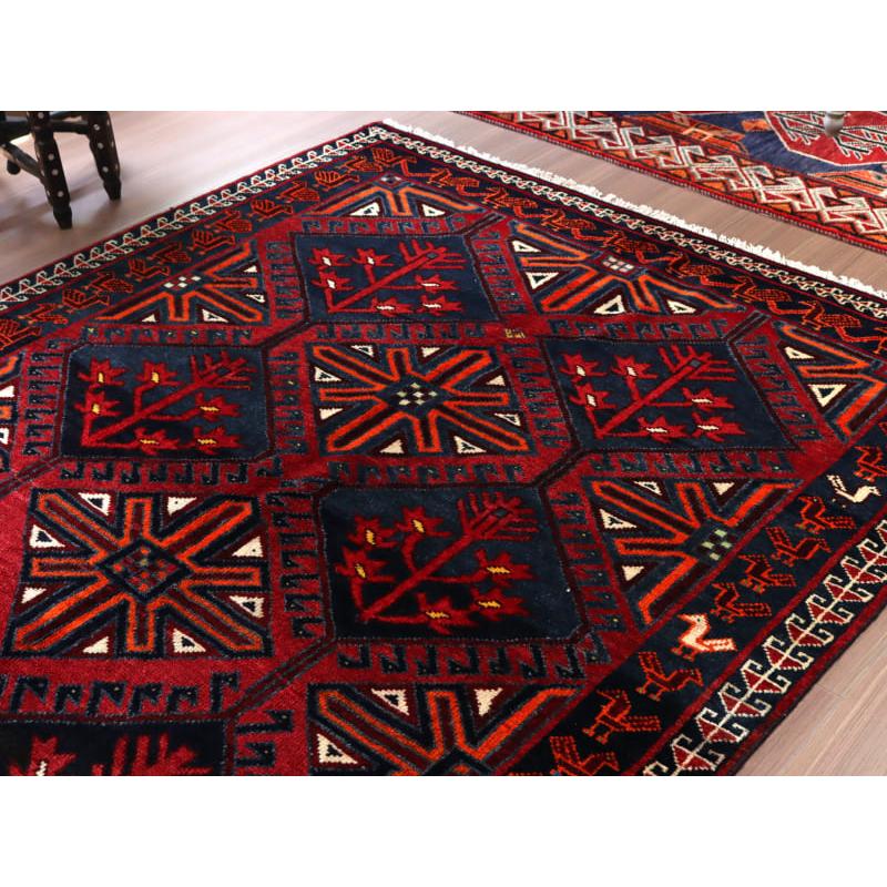 部族絨毯 ロリ族 220x155cm 連なるメダリオン | ブランド登録なし | 02