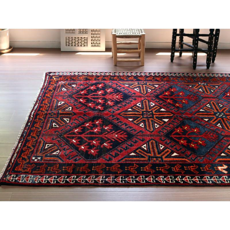 部族絨毯 ロリ族 220x155cm 連なるメダリオン | ブランド登録なし | 03