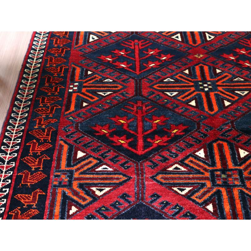 部族絨毯 ロリ族 220x155cm 連なるメダリオン | ブランド登録なし | 04