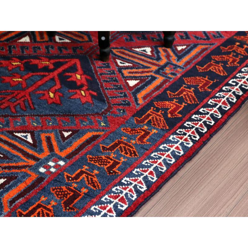 部族絨毯 ロリ族 220x155cm 連なるメダリオン | ブランド登録なし | 08