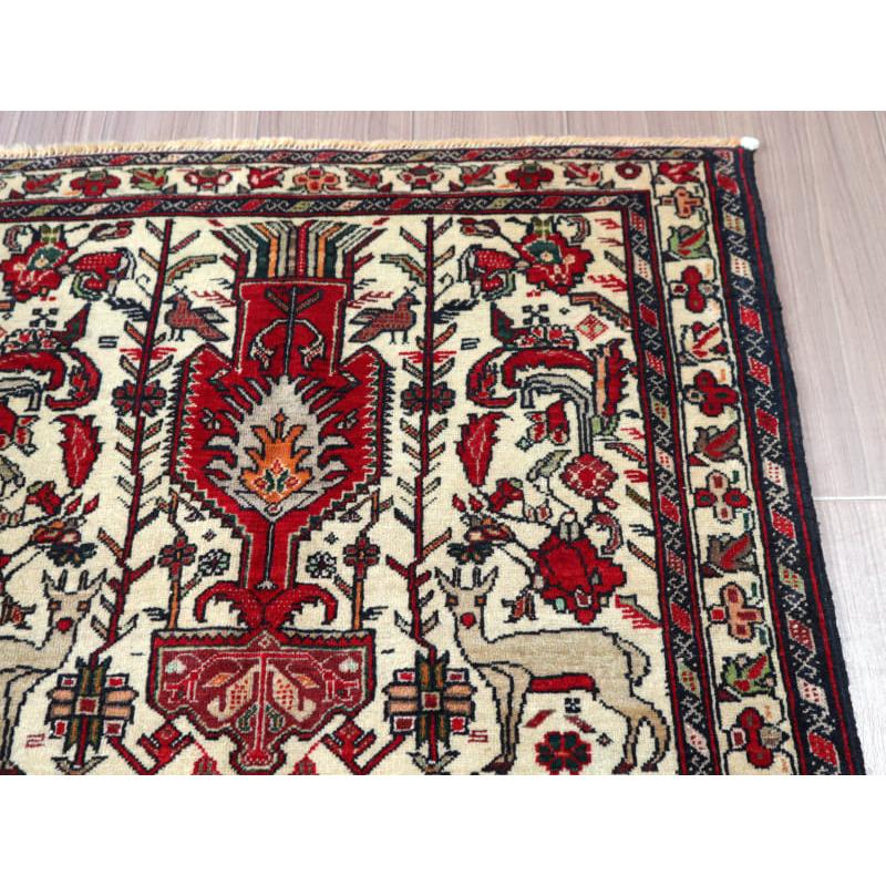 イランの手織り絨毯 バルーチ 152x87cm 動物と花 | ブランド登録なし | 04