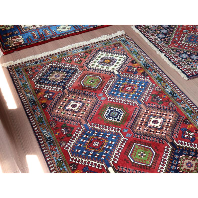 部族絨毯 イラン南部 ヤラメ 127x80cm 連なるメダリオン | ブランド登録なし | 02