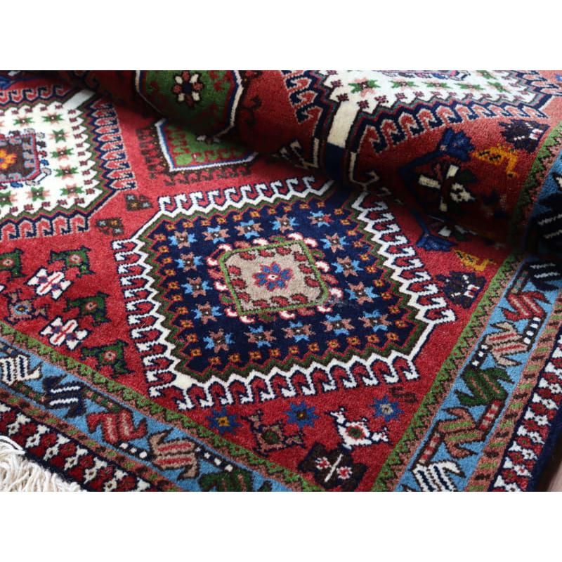 部族絨毯 イラン南部 ヤラメ 127x80cm 連なるメダリオン | ブランド登録なし | 08