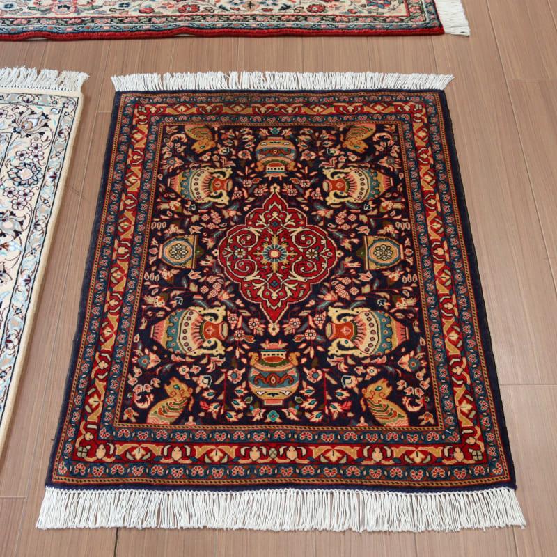 サルーク 手織りラグ 97x74cm 花瓶と動物 | ブランド登録なし