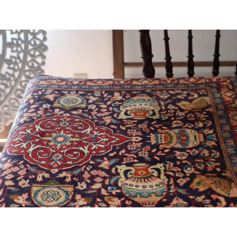 サルーク 手織りラグ 97x74cm 花瓶と動物 | ブランド登録なし | 08