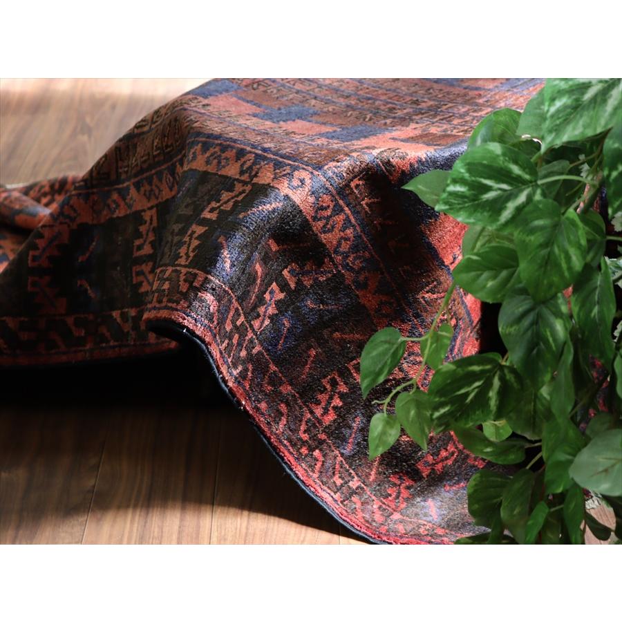 トライバルラグ バルーチ 220x105cm 幾何学デザイン 手織り絨毯 |  | 10