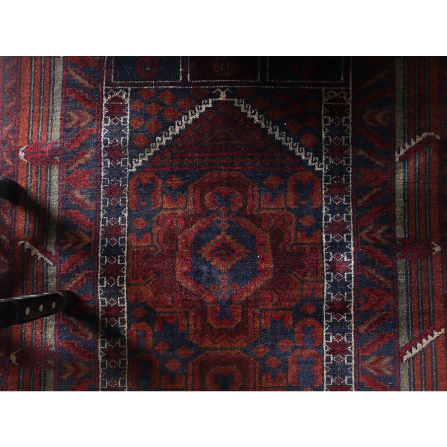トライバルラグ バルーチ 136x89cm 手織りラグ ミフラープ |  | 06