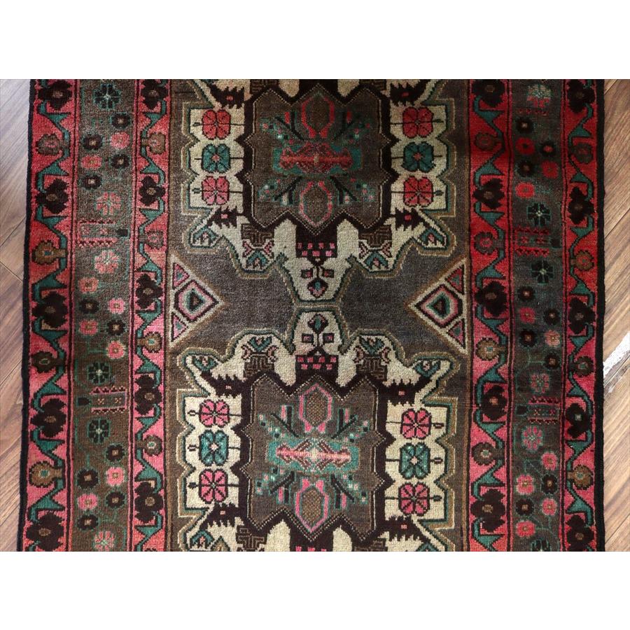 トライバルラグ バルーチ 148x95cm ２つのメダリオン ブラウン |  | 04