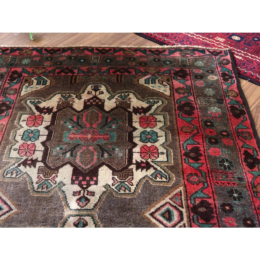 トライバルラグ バルーチ 148x95cm ２つのメダリオン ブラウン |  | 07