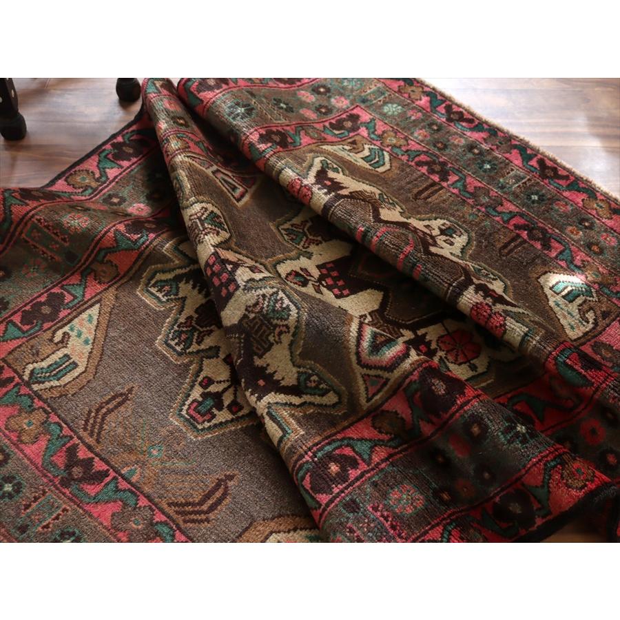 トライバルラグ バルーチ 148x95cm ２つのメダリオン ブラウン |  | 08