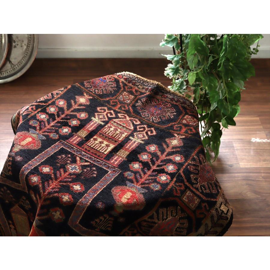 トライバルラグ バルーチ 121x82cm ミフラープ ブラック |  | 11