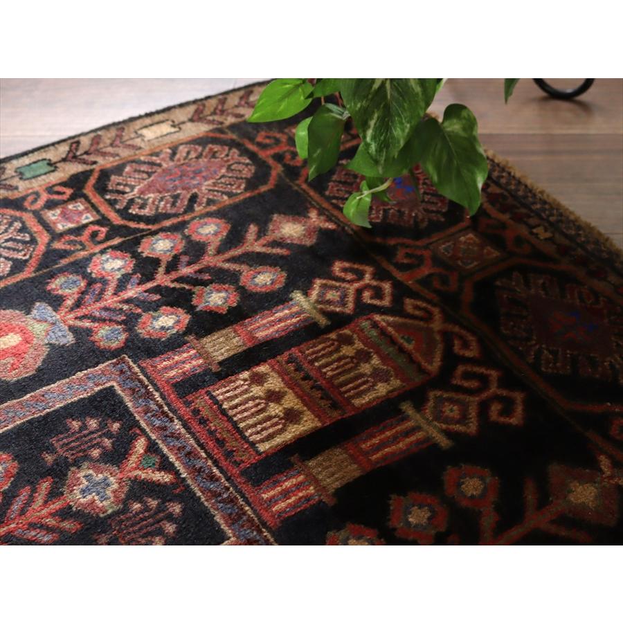 トライバルラグ バルーチ 121x82cm ミフラープ ブラック |  | 05