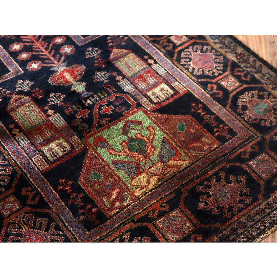 トライバルラグ バルーチ 121x82cm ミフラープ ブラック |  | 09