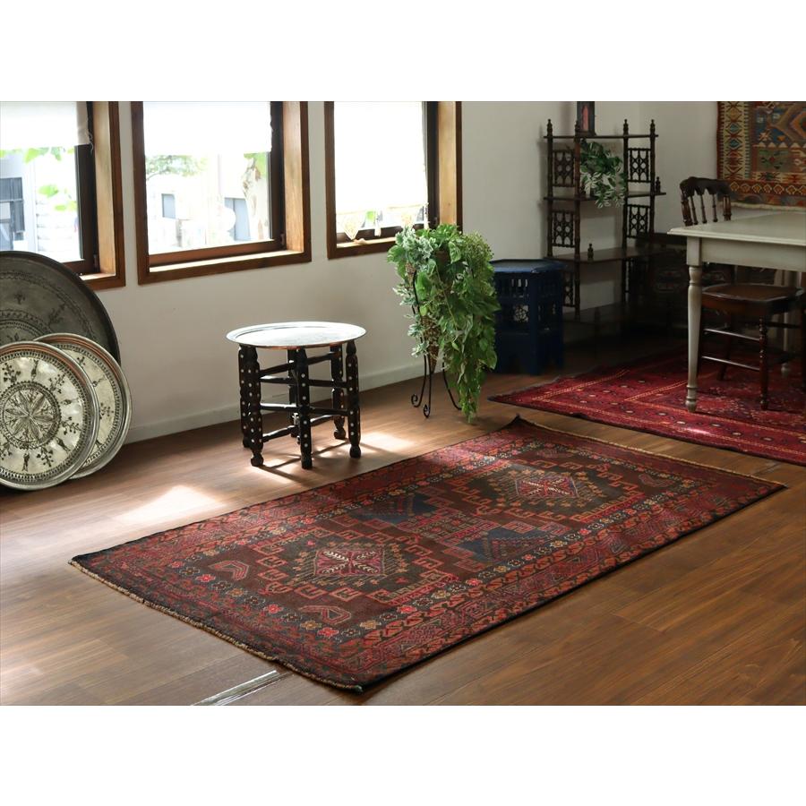 バルーチ族の絨毯 196x111cm ２つのメダリオン |  | 01