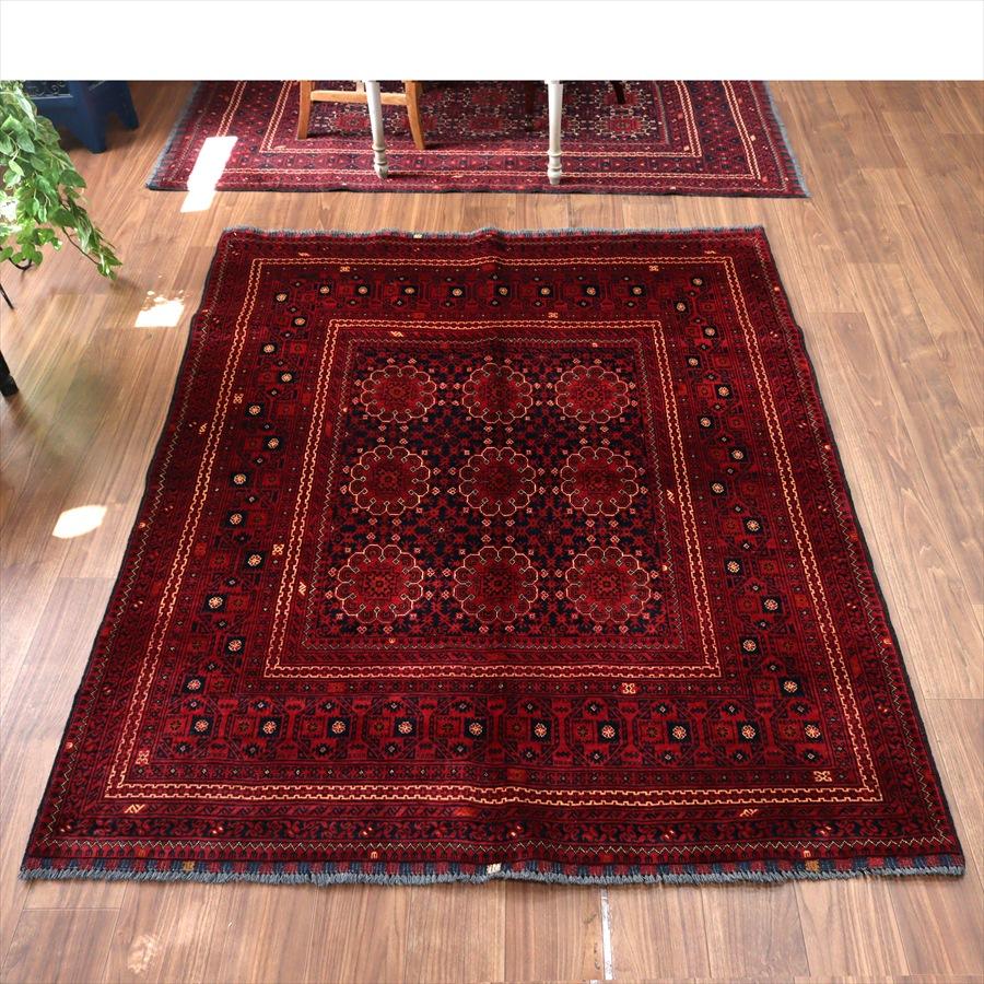 アフガニスタン産 手織り絨毯 196x155cm クンドゥズ Kunduz　ビロードのようなツヤのある緻密な織り | 