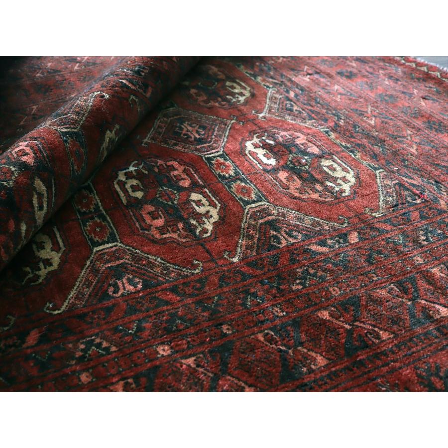 クンドゥズ アフガン絨毯 247x196cm 手織りラグ 細かな織りの幾何学モチーフ |  | 12