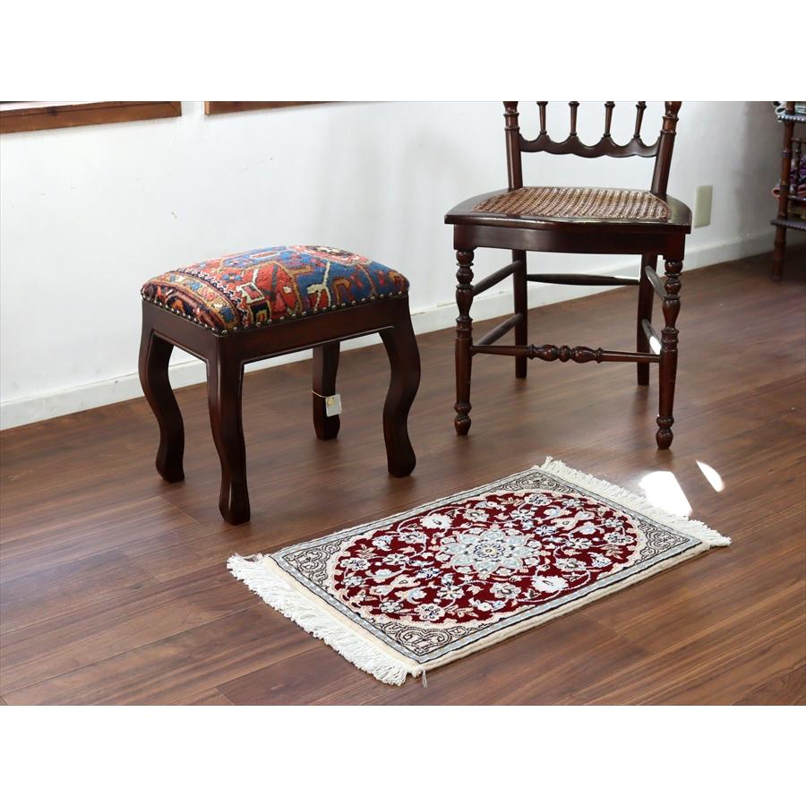 ペルシャ絨毯 ナイン 61x41cm Nain 9La ボルドー |  | 01