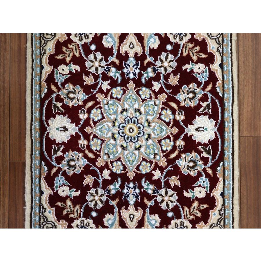 ペルシャ絨毯 ナイン 61x41cm Nain 9La ボルドー |  | 02