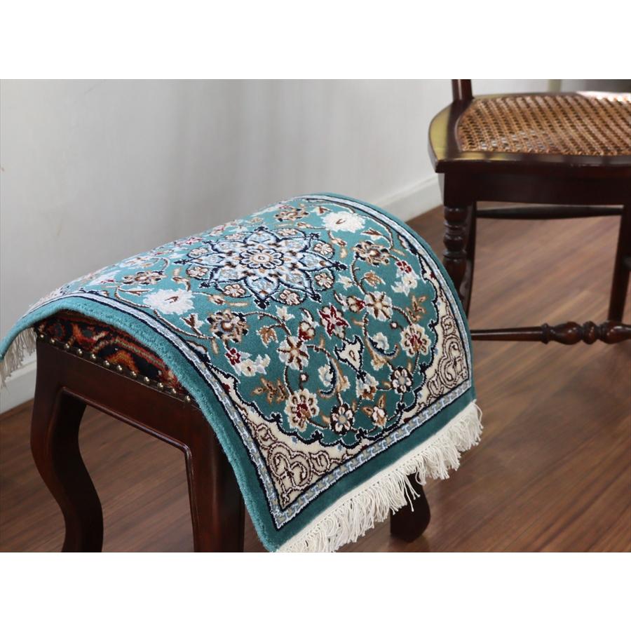 ペルシャ絨毯 ナイン 54x40cm Nain 9La エメラルド |  | 03