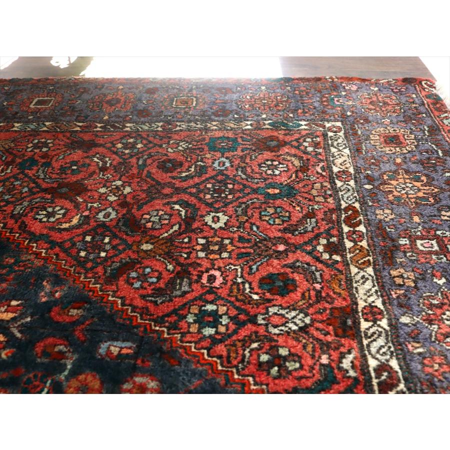 イランの手織り絨毯 ゴルトグ 204x133cm 六角メダリオン レッド ペルシャ絨毯 |  | 10