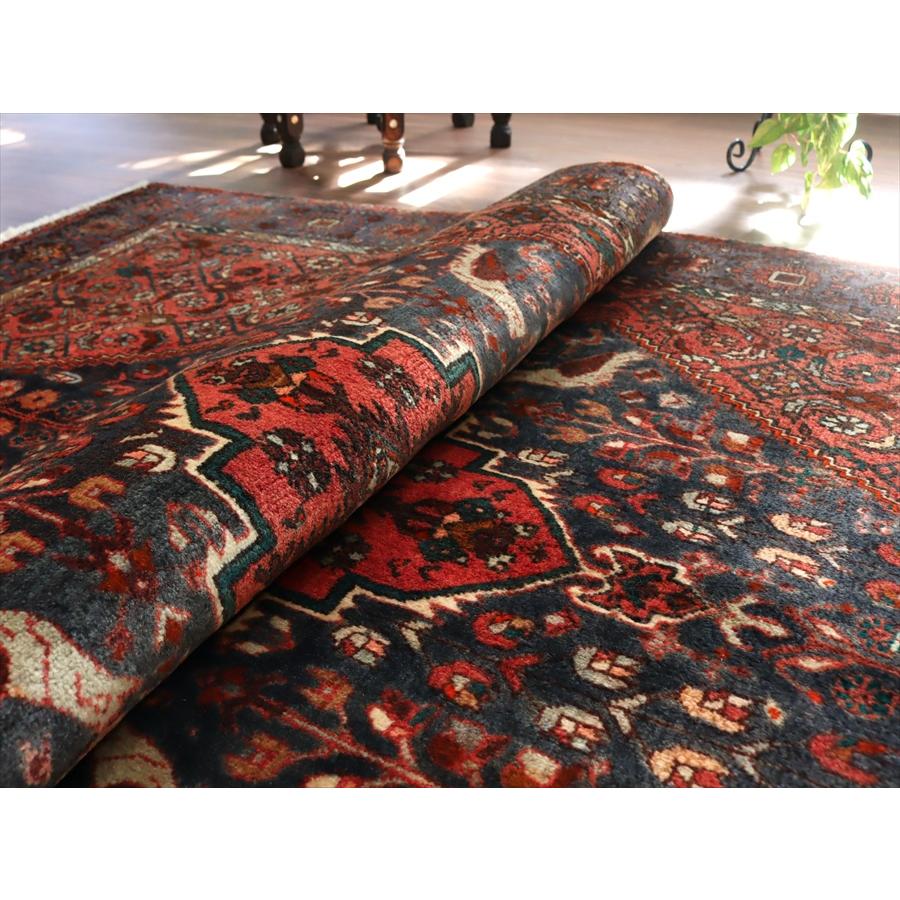 イランの手織り絨毯 ゴルトグ 204x133cm 六角メダリオン レッド ペルシャ絨毯 |  | 11