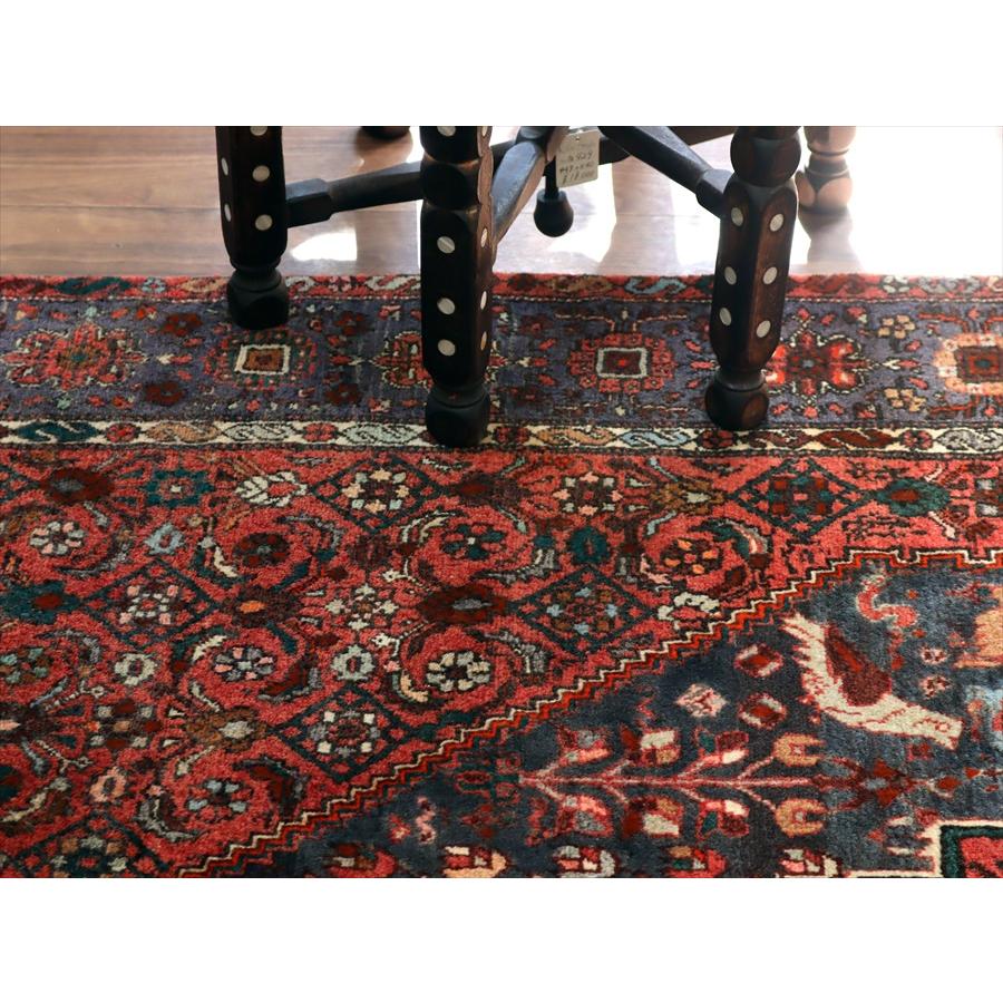 イランの手織り絨毯 ゴルトグ 204x133cm 六角メダリオン レッド ペルシャ絨毯 |  | 05