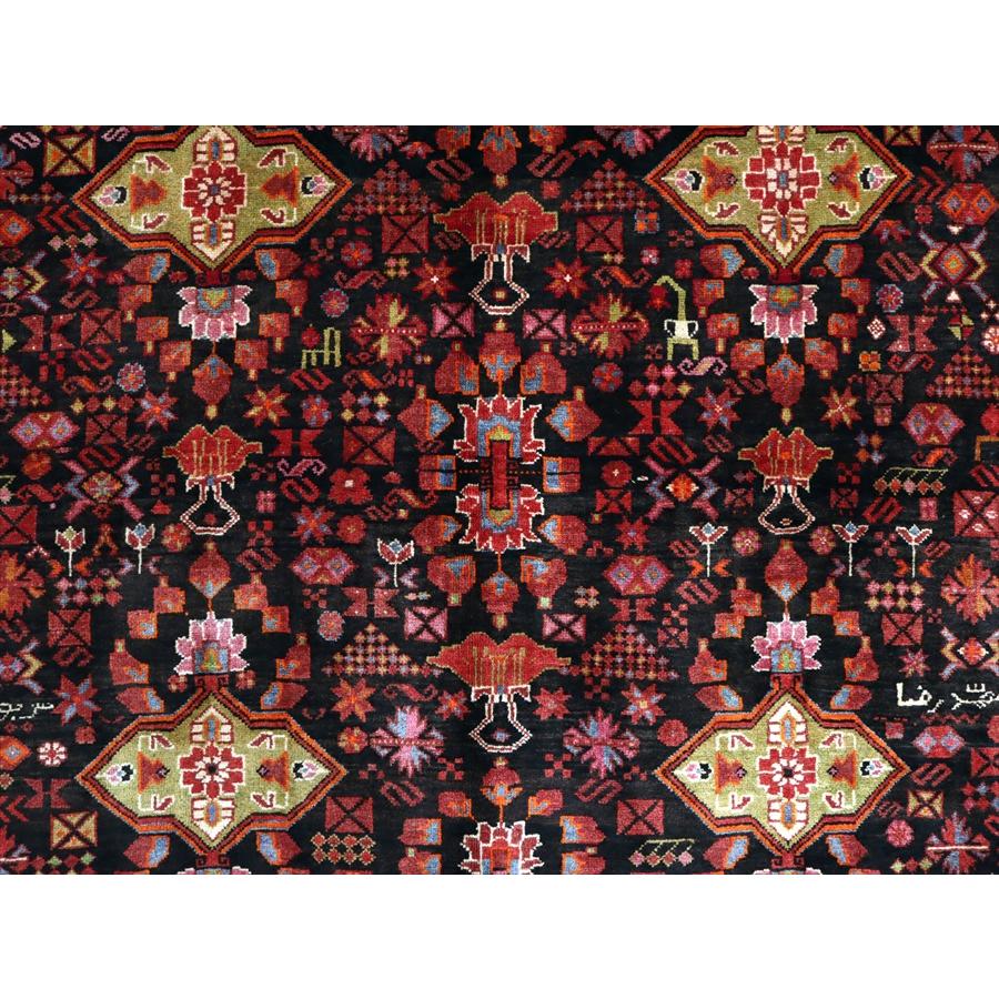 イランの手織り絨毯 バルーチ 219x145cm 小花と幾何学模様 トライバルラグ |  | 02