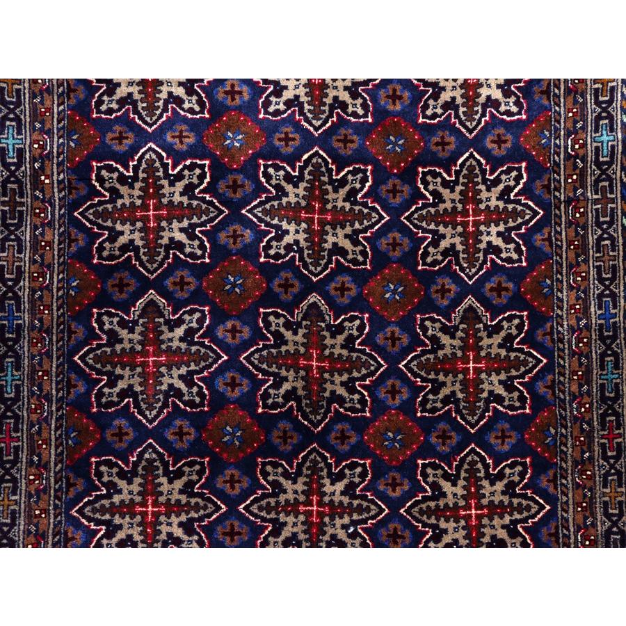 イランの手織り絨毯 マシュハド 175x125cm 連なる幾何学模様 |  | 04