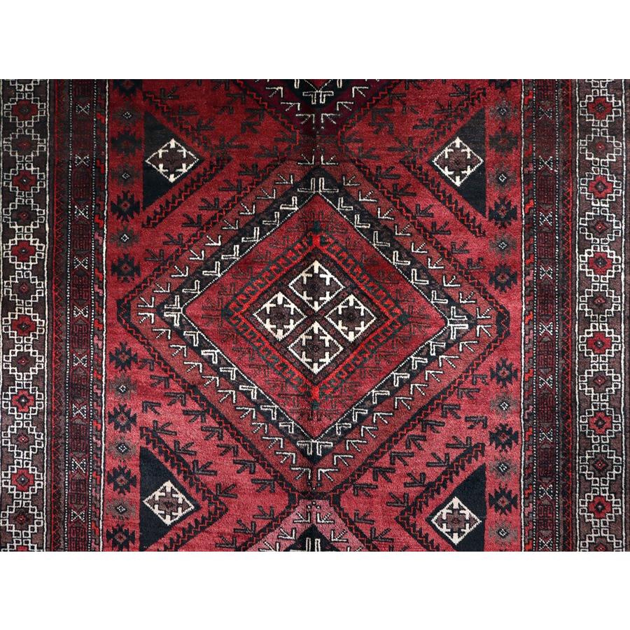 トライバルラグ バルーチ 249x123cm 部族絨毯 3つのメダリオン